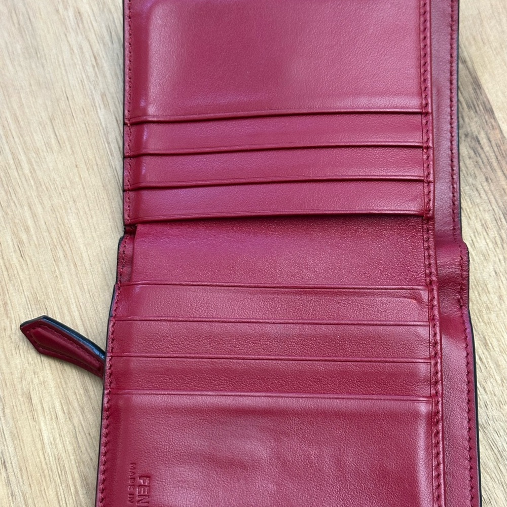 Fendi Red and Black Wallet - Picture 6 of 8